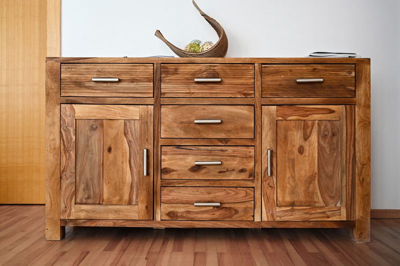 Customized wooden interior furniture manufactured for a Coimbatore client