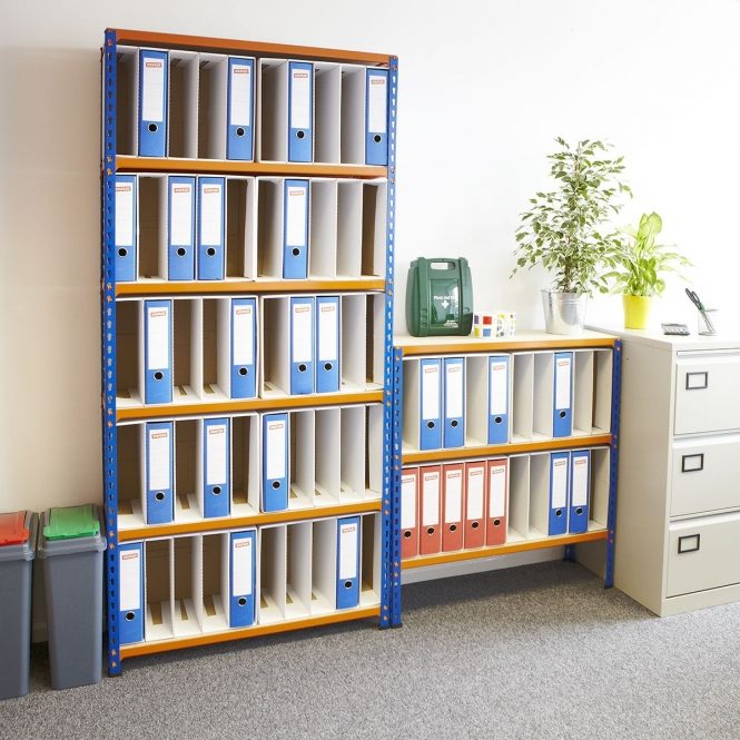 Custom heavy-duty steel and wooden file storage racks for offices in Coimbatore